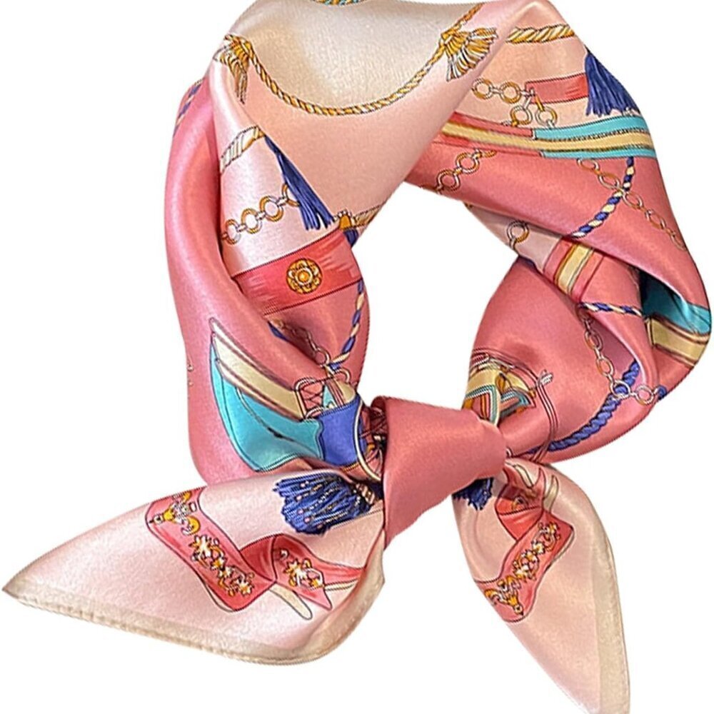 21" Mulberry Silk Square Scarf Fashion Neck Hair Wrap for Women Gift Pack